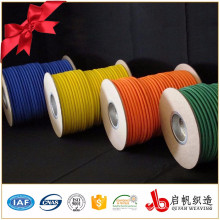 Cuerda elástica redonda respetuosa del medio ambiente color personalizado 6mm